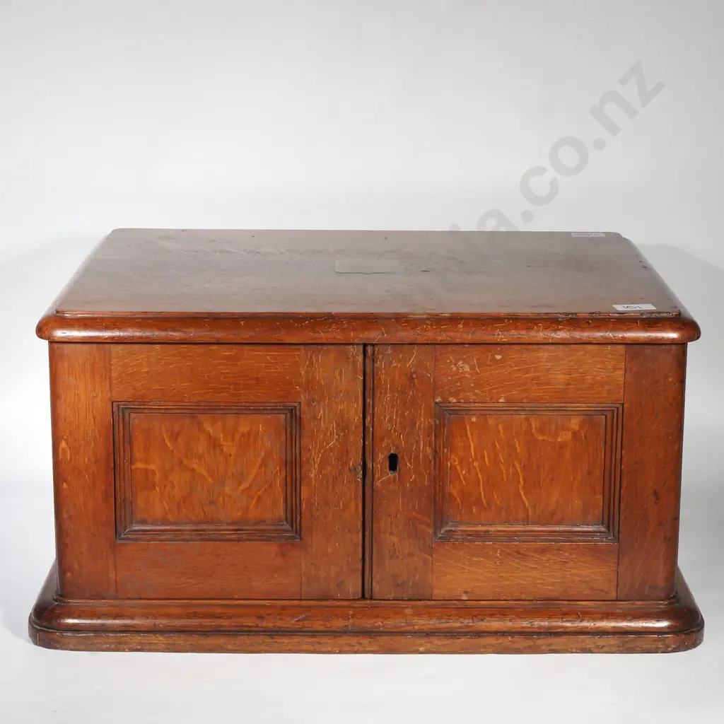 Impressive Antique Three Tier Oak Cutlery Box Full of Quality Kings Pattern Plate Cutlery Image 1++