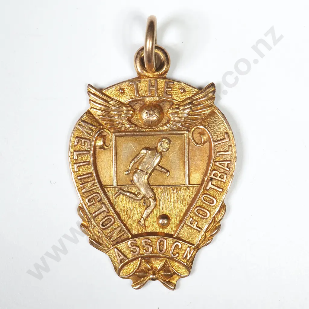 Antique Wellington Rugby Cap w Gold Bullion Braid & 9ct Gold Fob Medal for AULD Memorial 1935 Image 1++