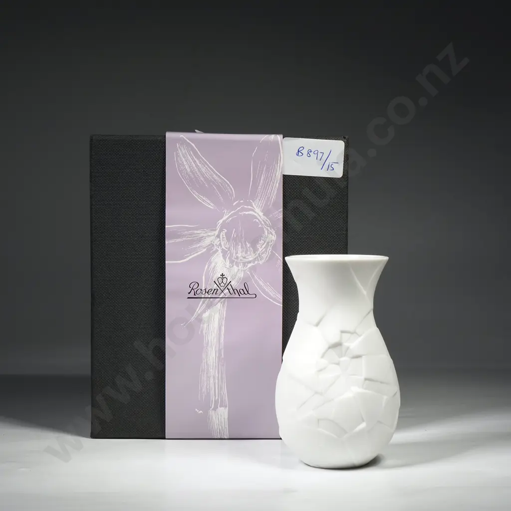 Boxed Rosenthal 'Phases' Porcelain Mini Vase Designed by Dror Benshetrit for the Rosenthal Studios Image 1++