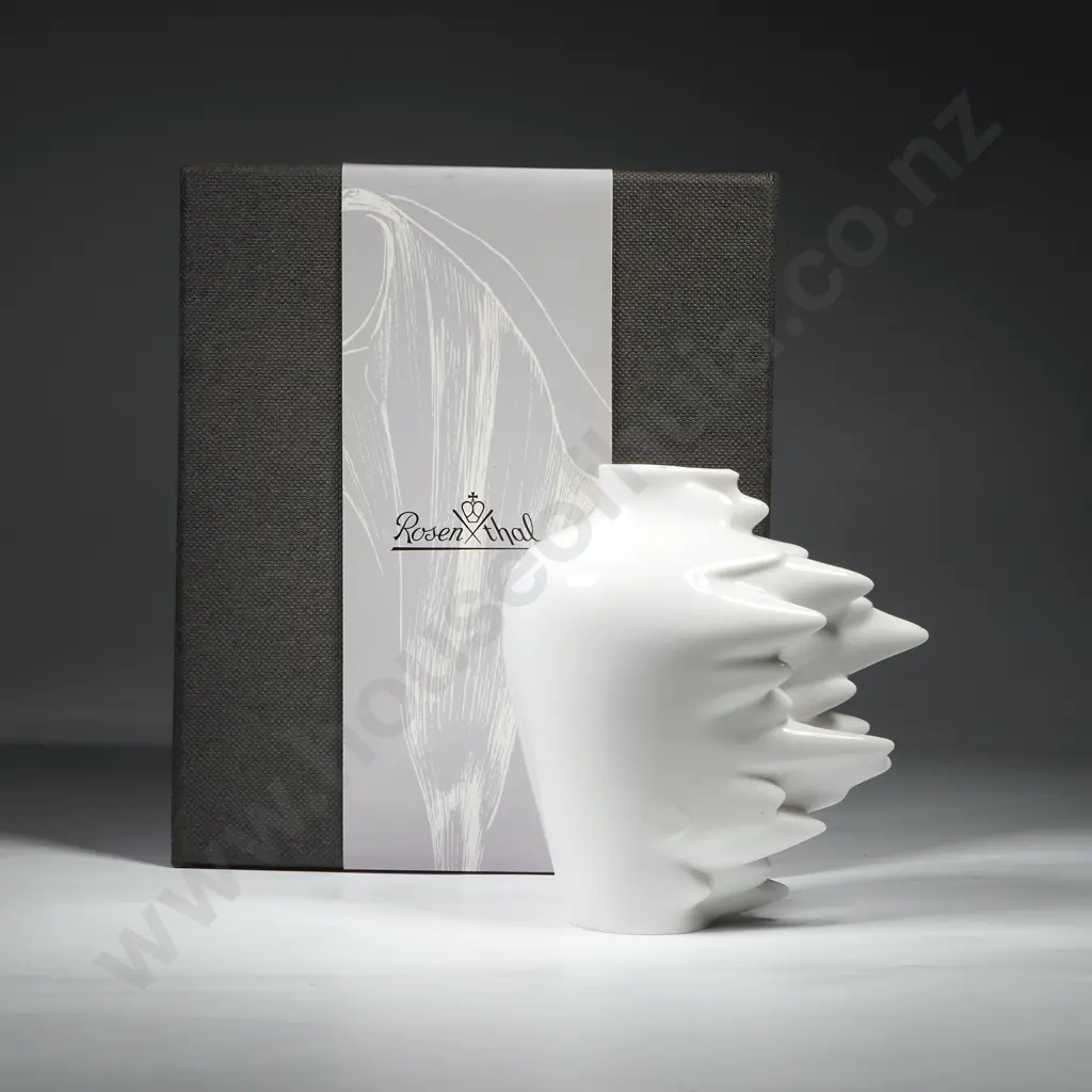 Boxed Rosenthal 'Fast' Porcelain Mini Vase Designed by Cedric Ragot for the Rosenthal Studios Image 1++