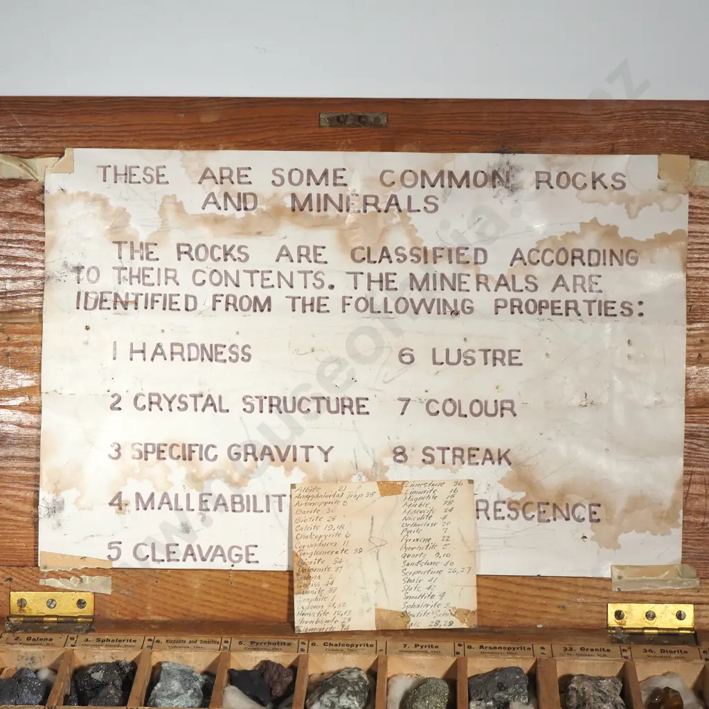 Vintage Boxed Rock & Mineral Set Designed to Teach Geology through Hands on Identification. Image 1++