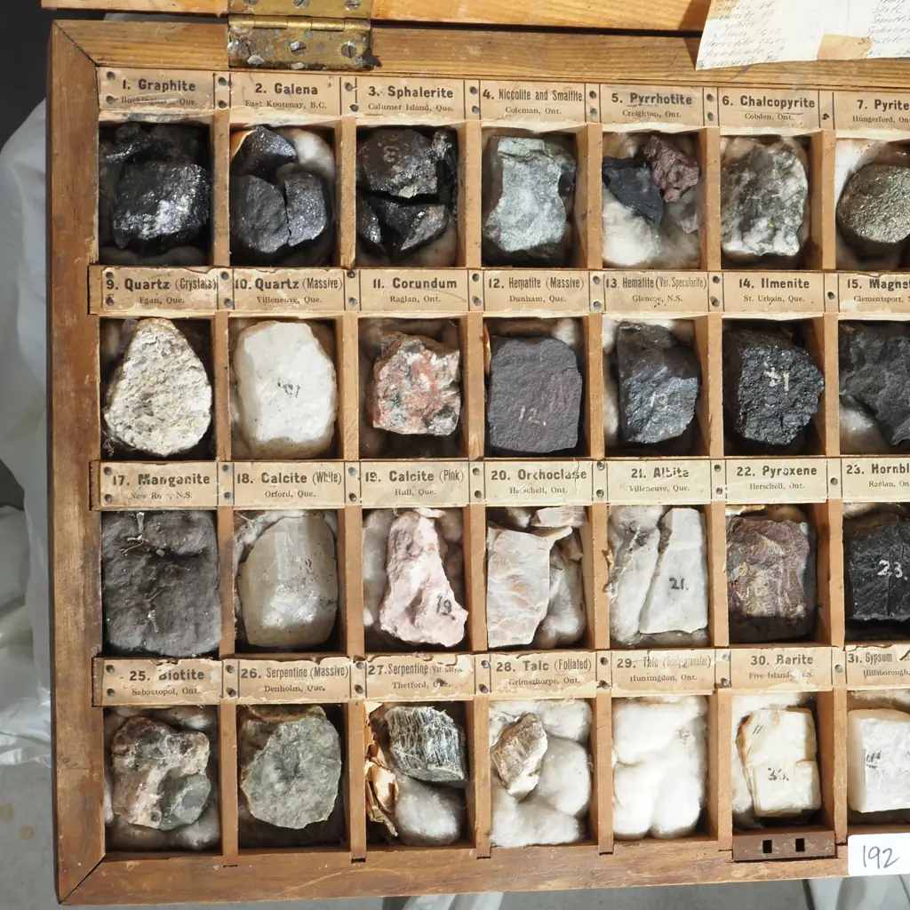 Vintage Boxed Rock & Mineral Set Designed to Teach Geology through Hands on Identification. Image 1++