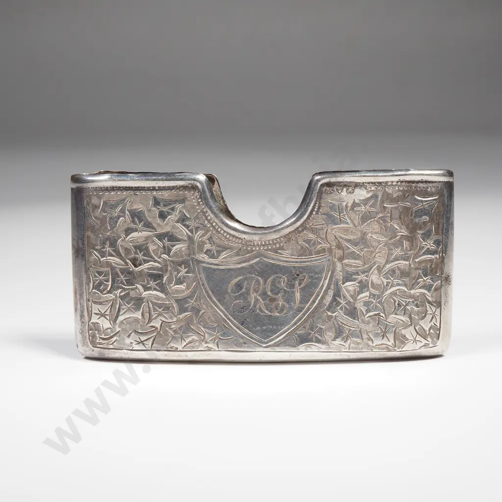 Antique Sterling Silver Card Case Image 1++