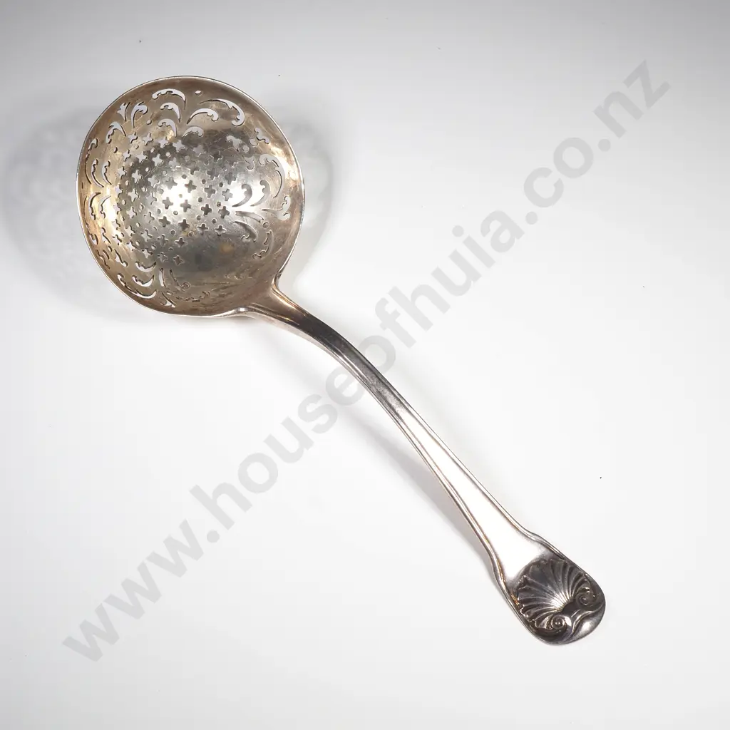 Antique Sterling Silver Sifting Spoon, c.1780s Image 1++
