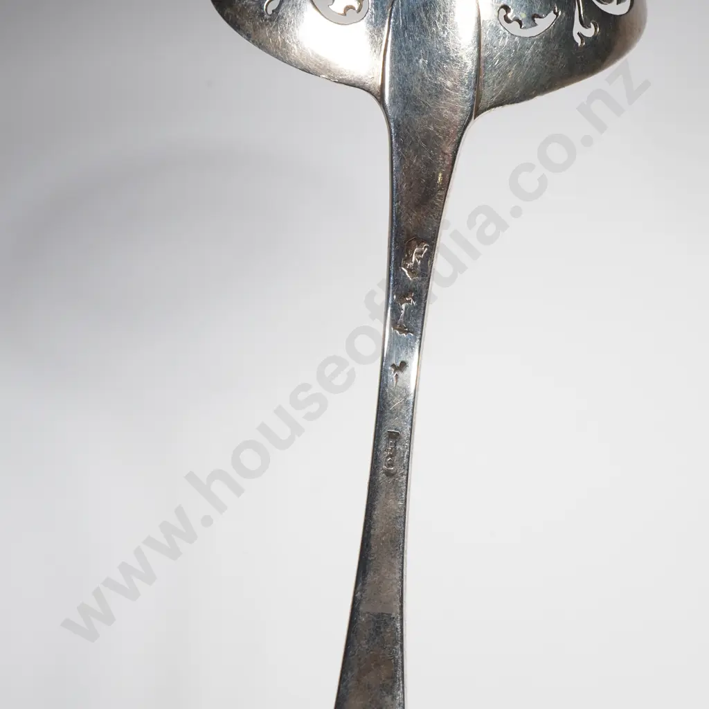 Antique Sterling Silver Sifting Spoon, c.1780s Image 1++