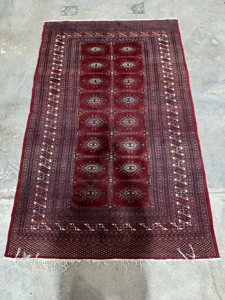 Vintage Hand Knotted Princess Bokhara Rug Image 1++
