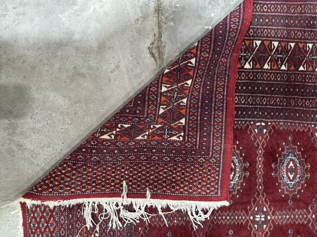 Vintage Hand Knotted Princess Bokhara Rug Image 1++