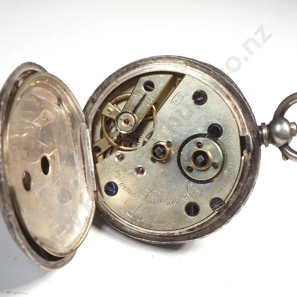 Antique Sterling Silver Ladies Pocket Watch A/F Image 1++