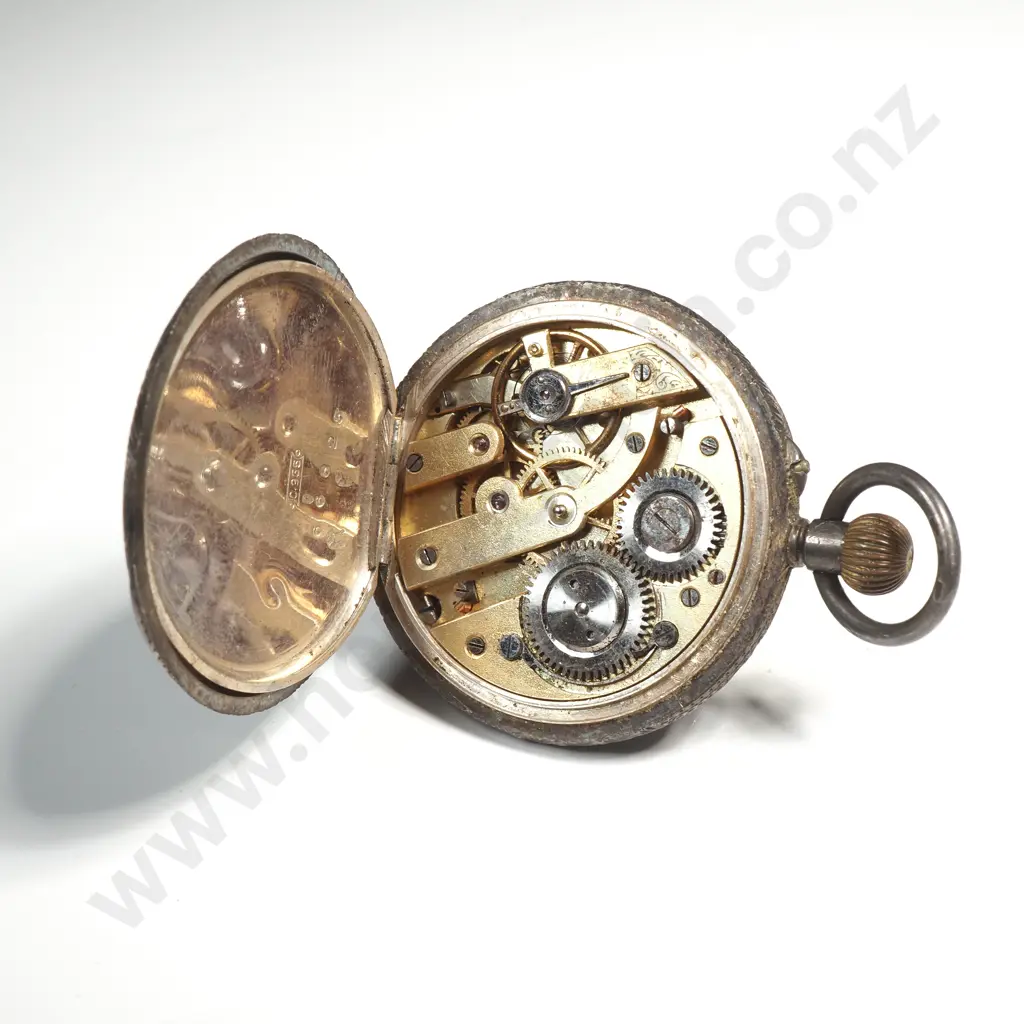Antique Sterling Silver Ladies Pocket Watch A/F Image 1++