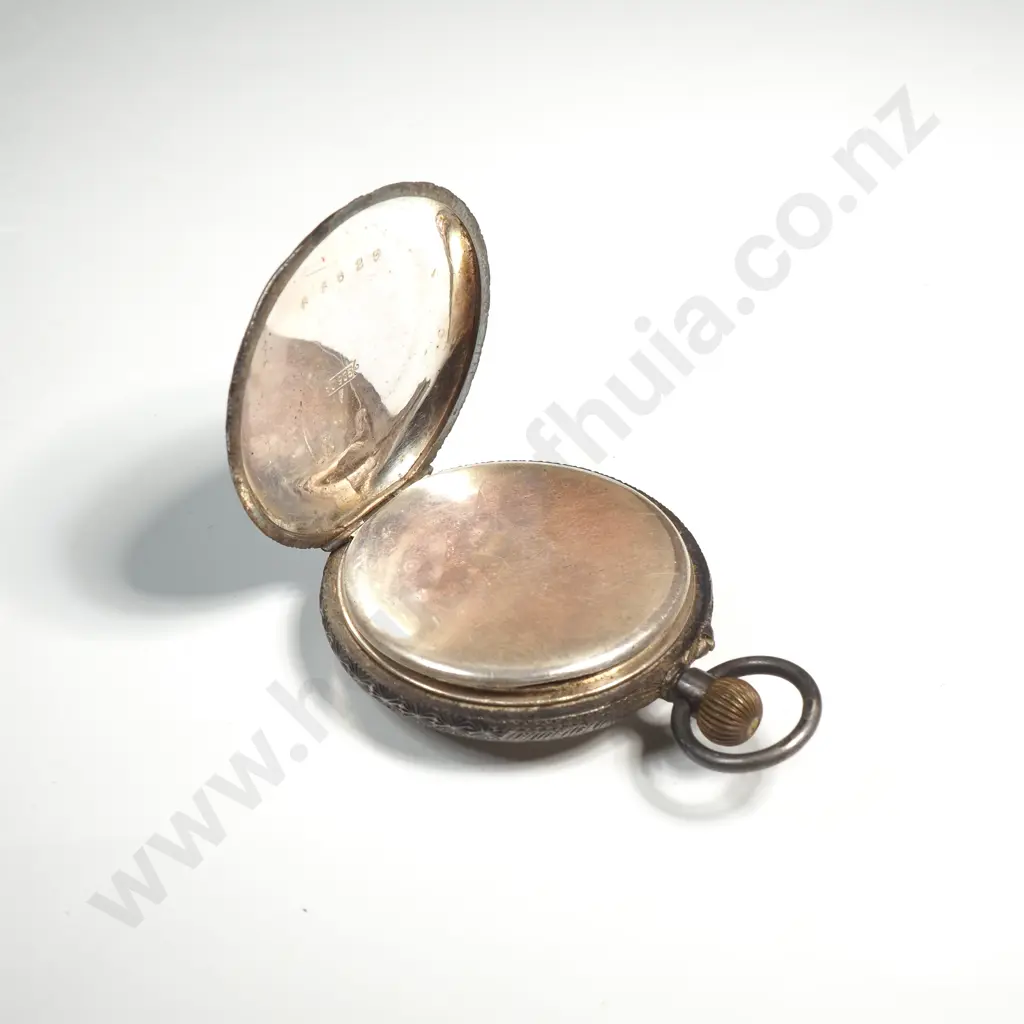 Antique Sterling Silver Ladies Pocket Watch A/F Image 1++