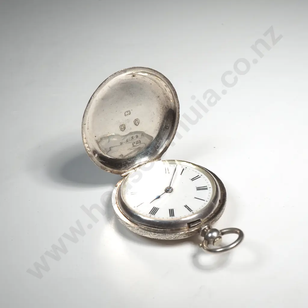 Antique Sterling Silver Ladies Pocket Watch A/F Image 1++