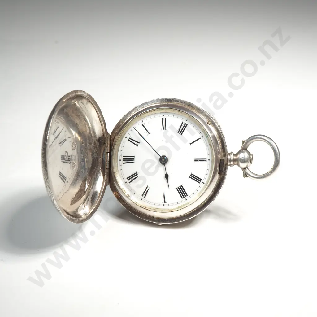 Antique Sterling Silver Ladies Pocket Watch A/F Image 1++