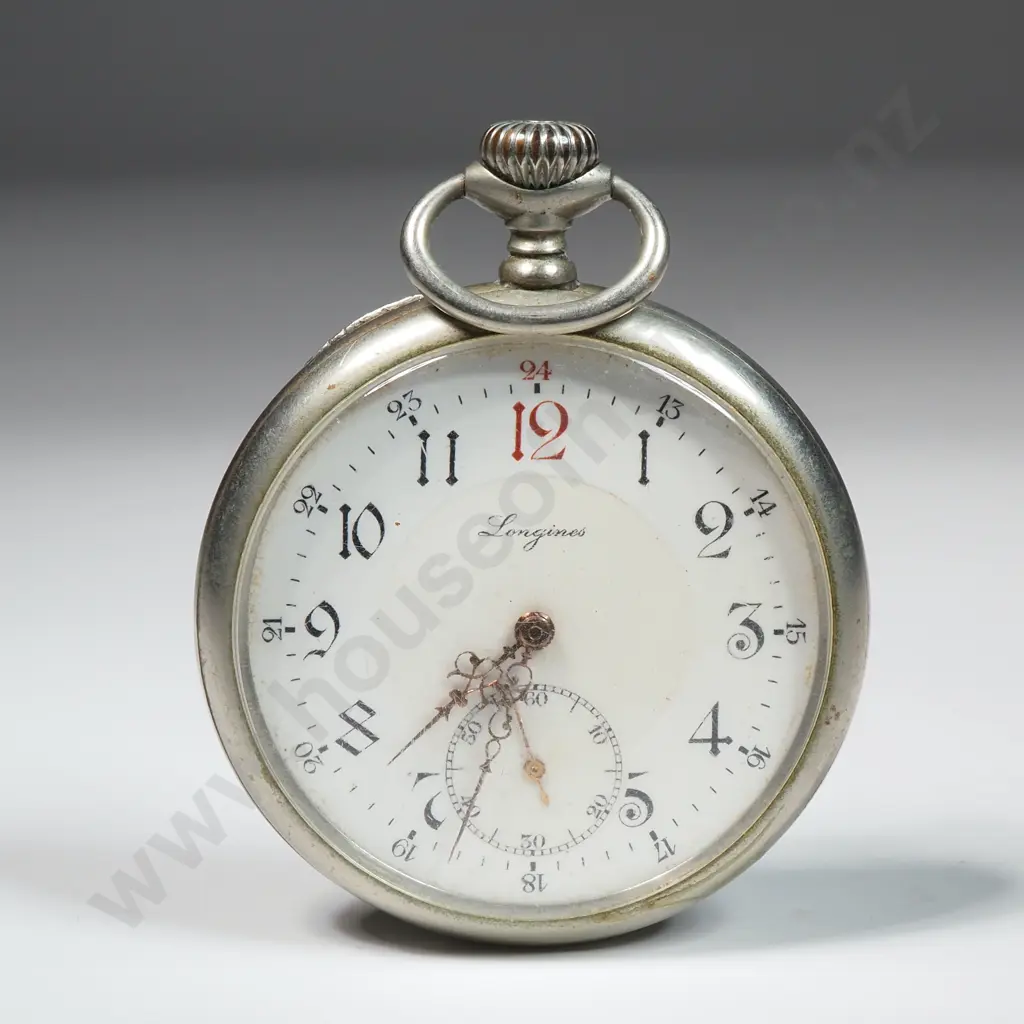 Longines Nickel Cased Pocket Watch Image 1++