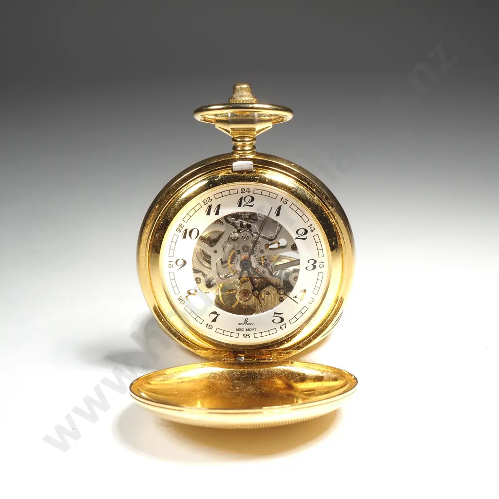 Gold Plated Pocket Watch Image 1++