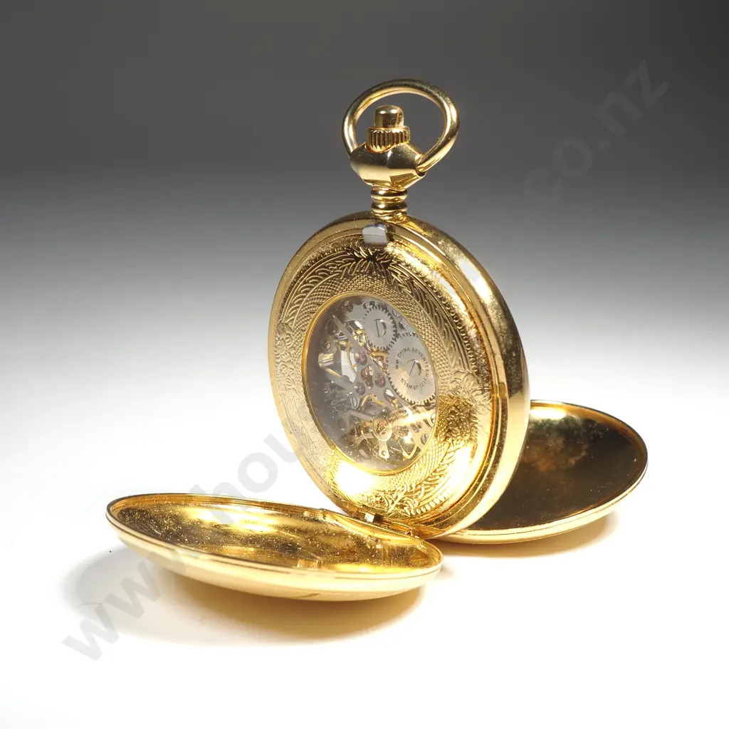 Gold Plated Pocket Watch Image 1++