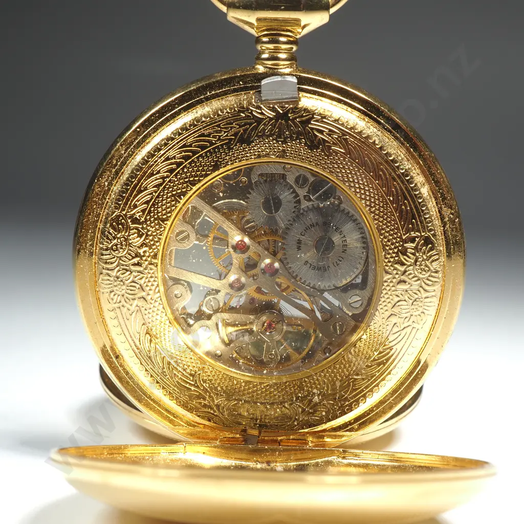 Gold Plated Pocket Watch Image 1++