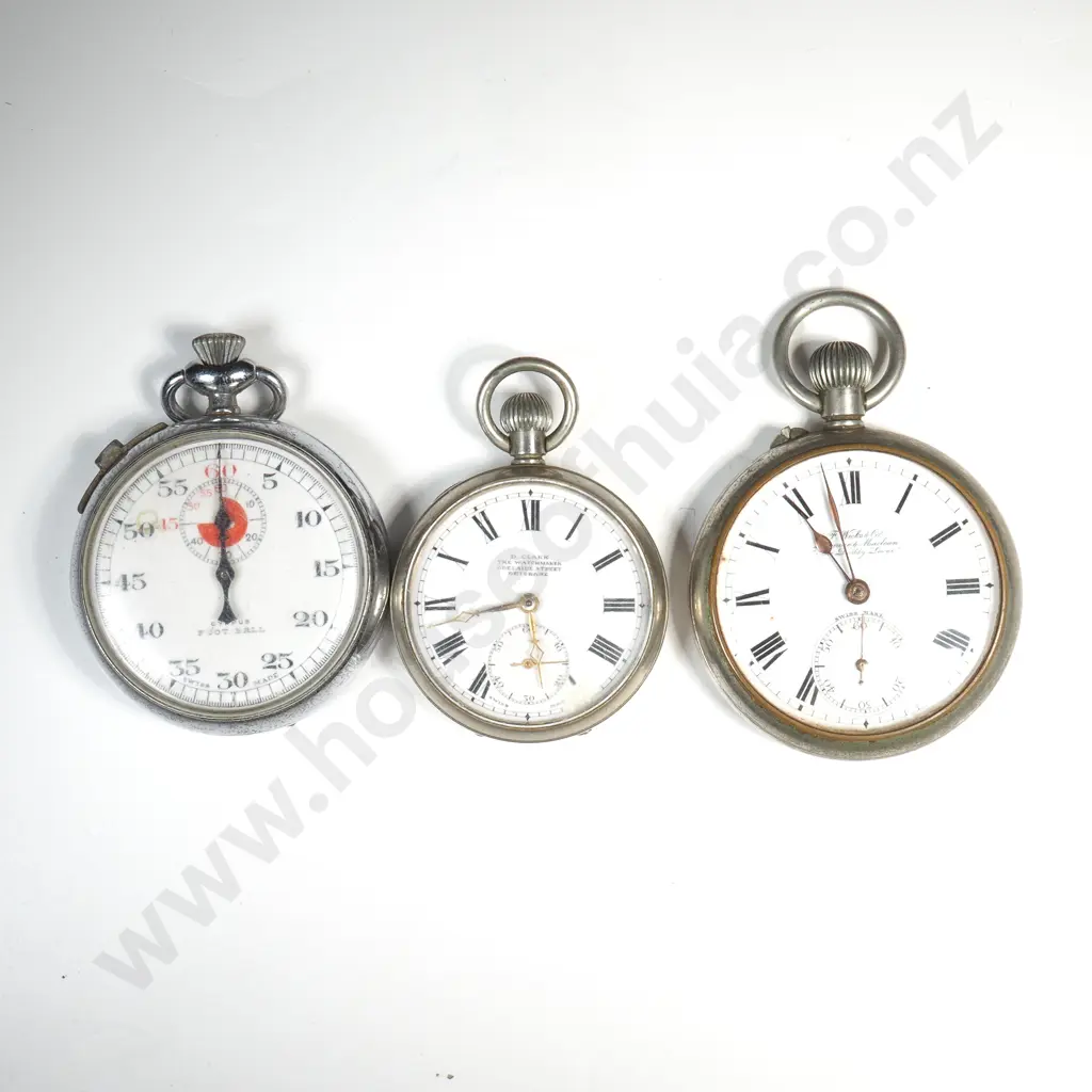 Assorted Lot of Three Pocket Watches A/F Image 1++