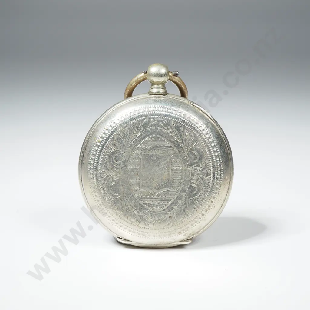 Vintage Pocket Watch w Fob Chain Image 1++