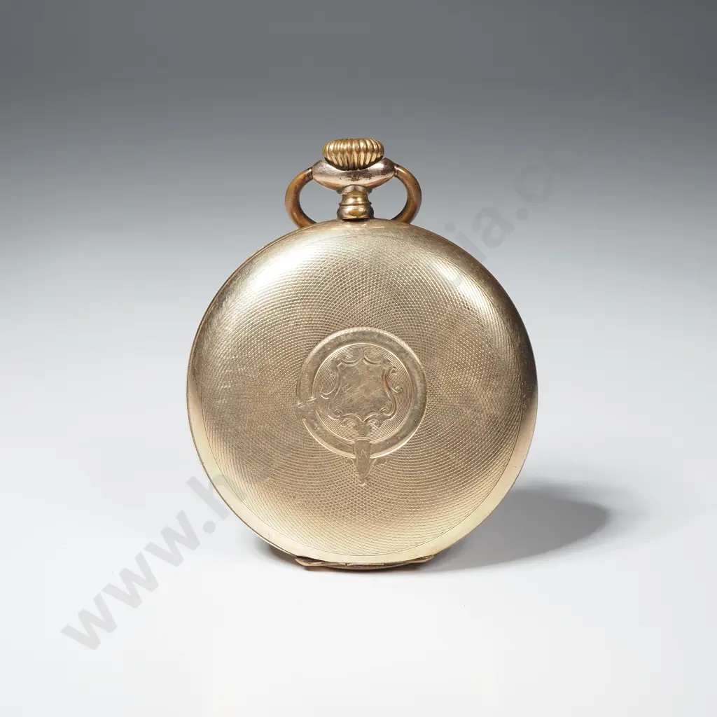 Rolled Gold Antique Rival Pocket Watch Image 1++