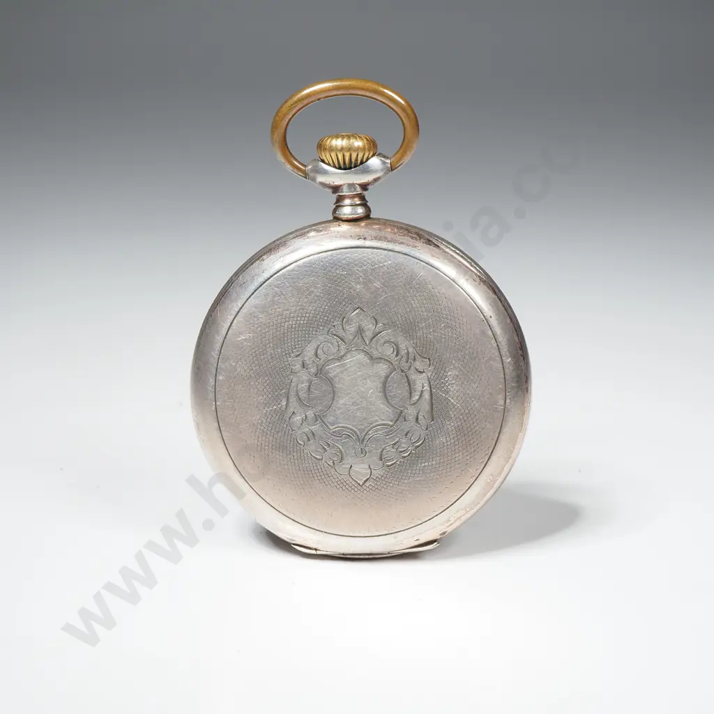 Vintage Pocket Watch w Fob Chain Image 1++