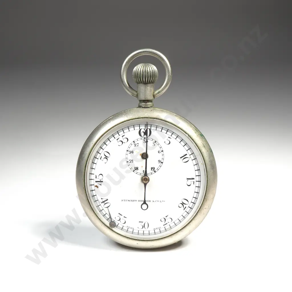 Antique Stewart Dawson Retailed Stop Watch A/F Image 1++