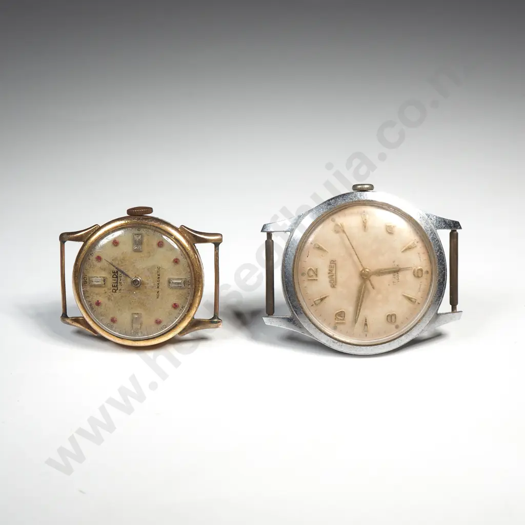 Vintage Pair Of Wrist Watch Heads AF Image 1++