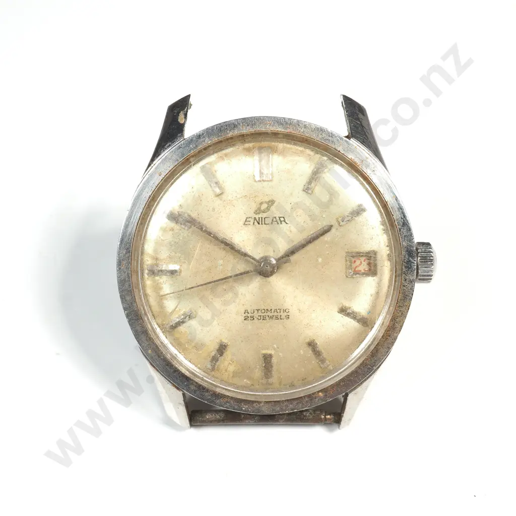 Vintage Enicar Gents Wrist Watch Head AF Image 1++