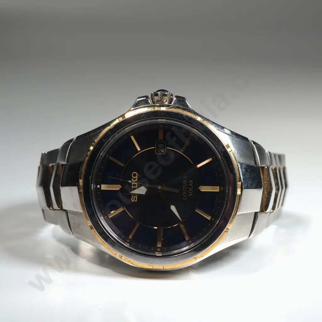 Vintage Seiko Coutura Solar Gents Wrist Watch Image 1++