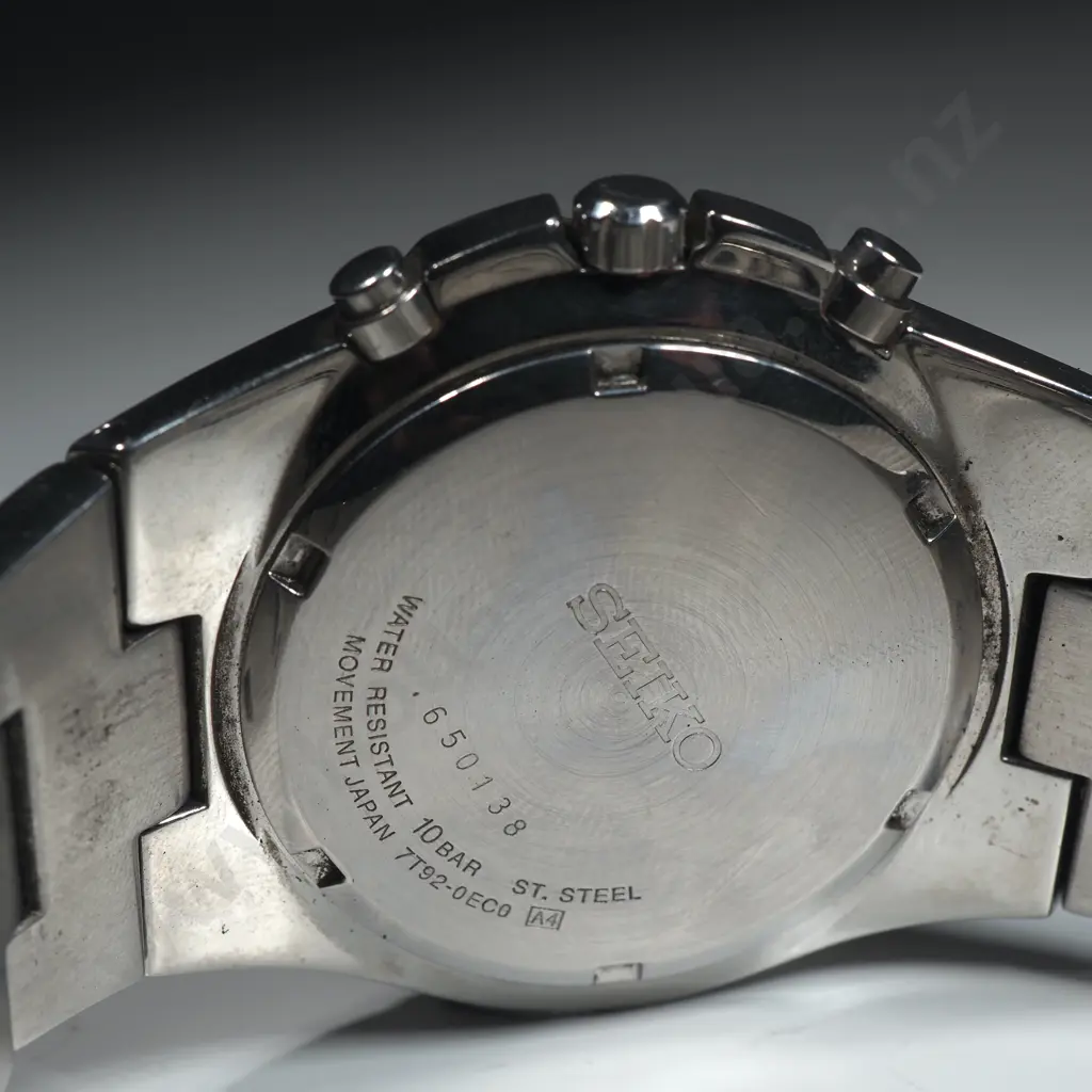 Vintage Seiko Chronograph Gents Wrist Watch Image 1++