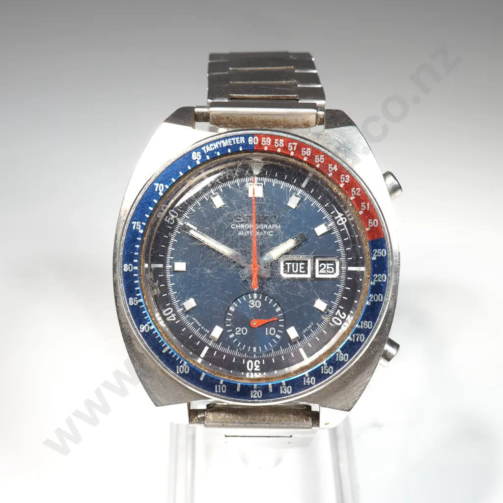 Vintage Seiko Chronograph Automatic Gents Wrist Watch Image 1++