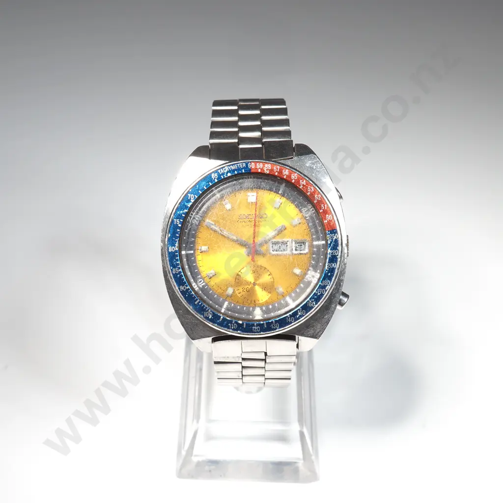 Vintage Seiko Cronograph Gents Wrist Watch AF Image 1++