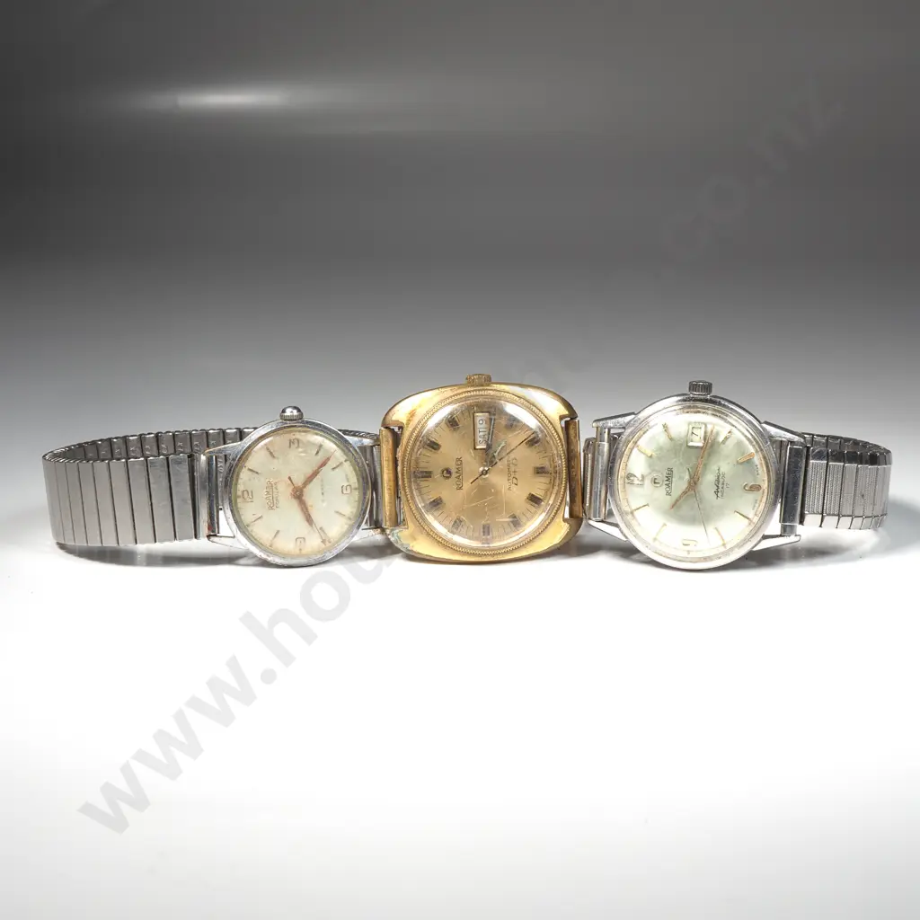 Three Vintage Roamer Wristwatches Image 1++