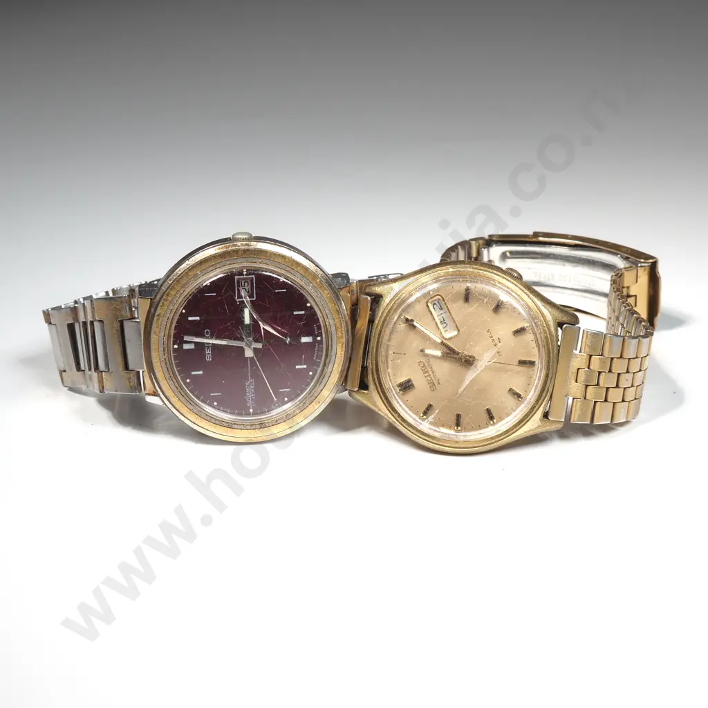 Two Vintage Seiko Automatic Wristwatch A/F Image 1++