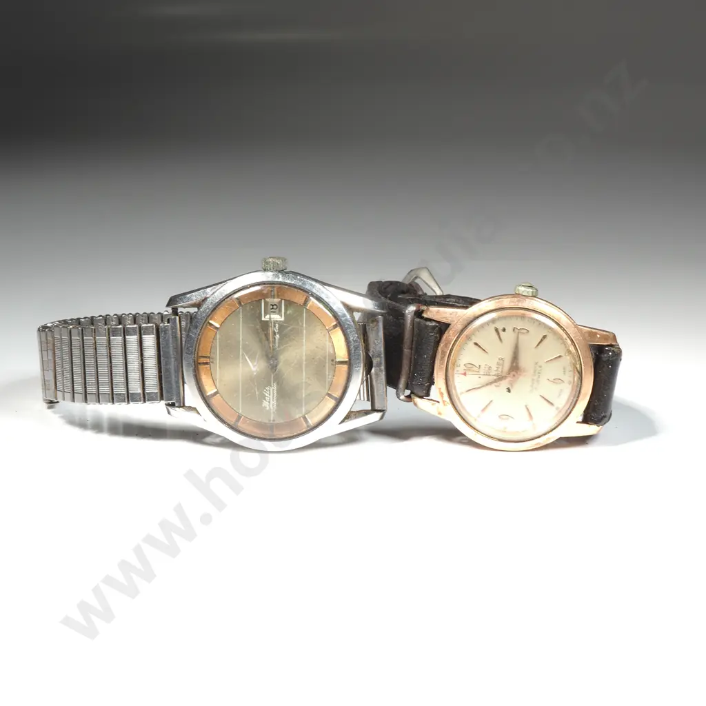 Vintage Pair Of Gents Wrist Watches Image 1++