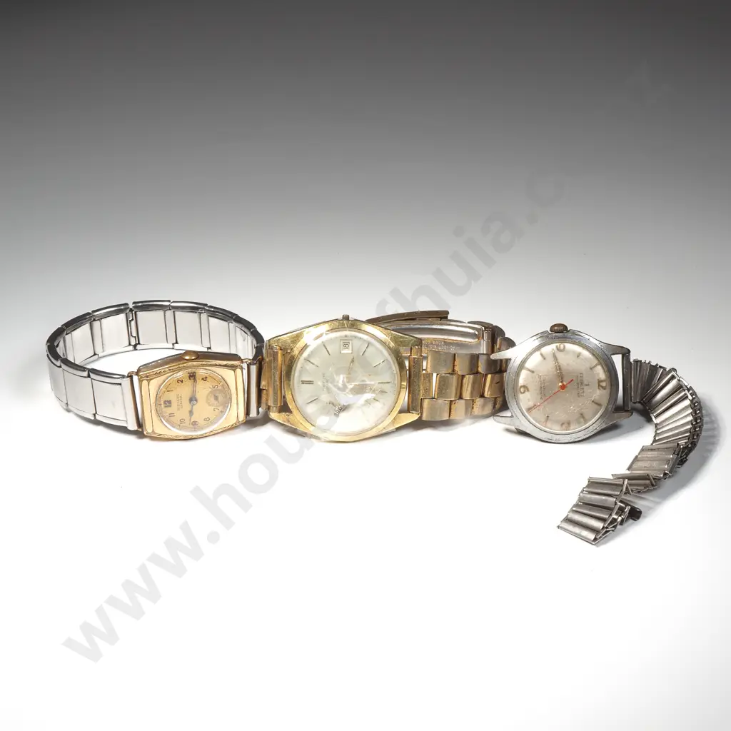 3 Vintage Mens Wrist Watches AF Image 1++