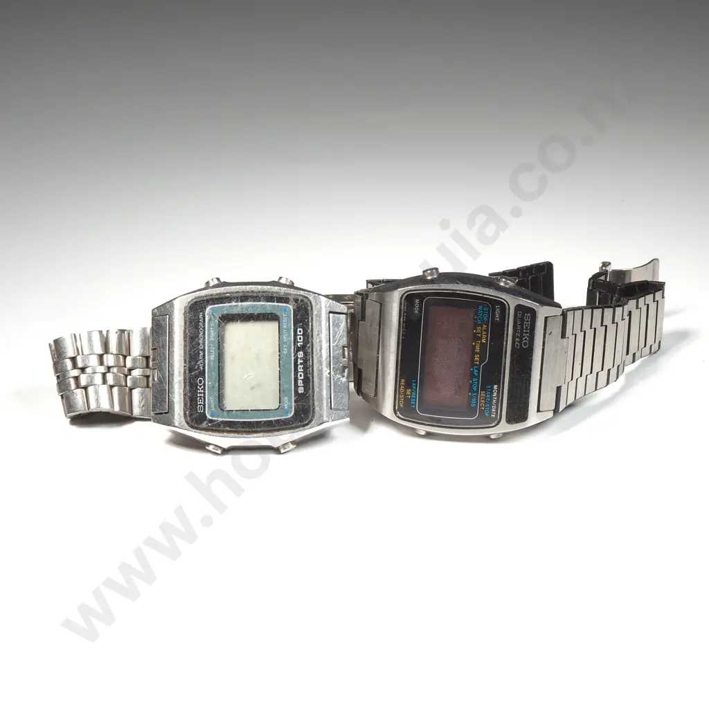 Two Vintage Seiko Digital Wristwatches Image 1++
