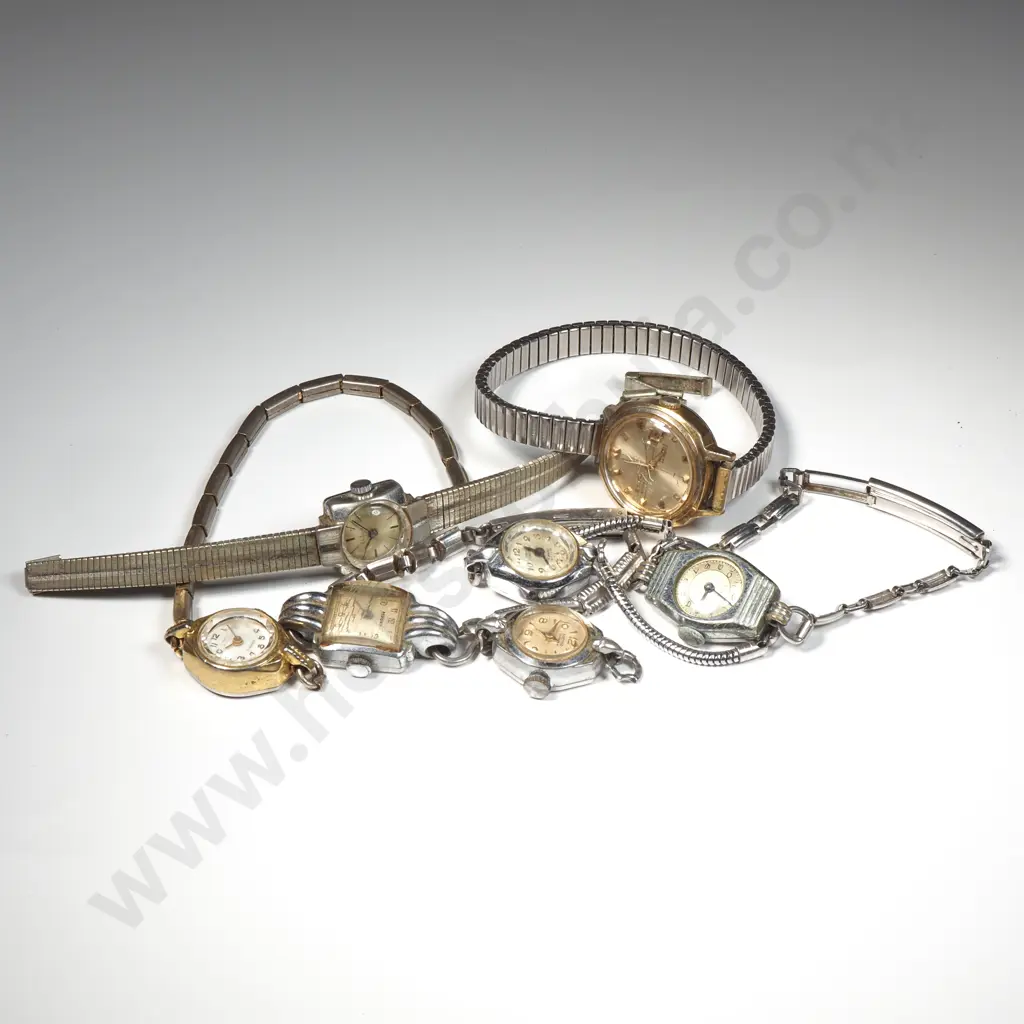 7 Vintage Automatic Ladies Wrist Watches AF Image 1++