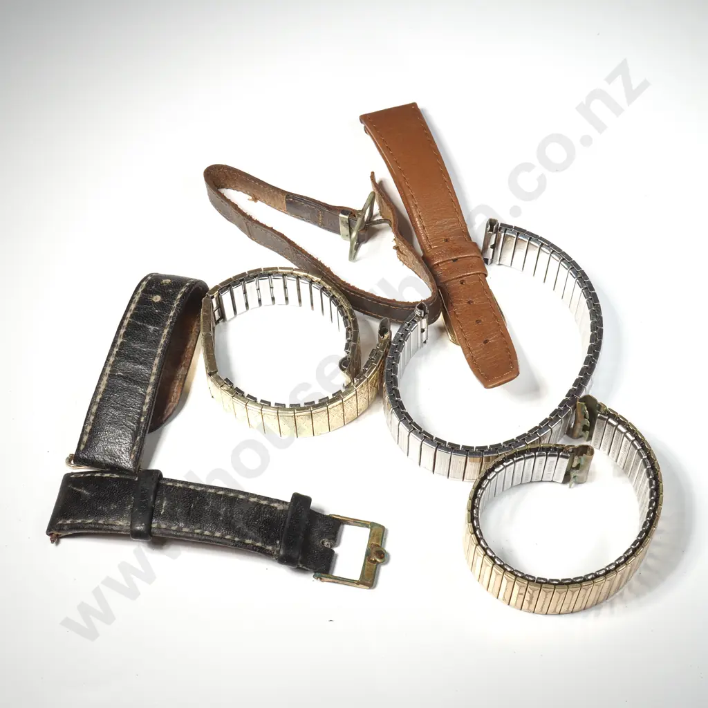 Bag Of Vintage Gents Wrist Watch Straps AF Image 1++