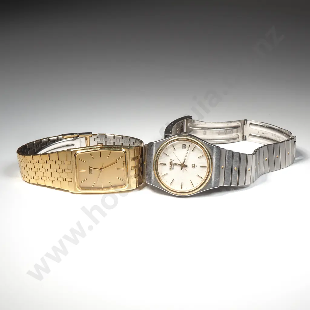 Two Vintage Seiko Quartz Wristwatchs Image 1++