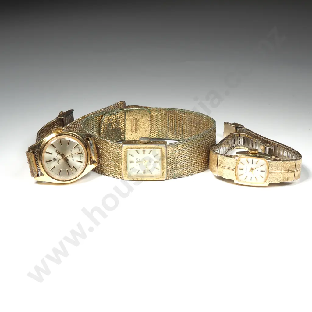 3 Vintage Automatic Ladies Wrist Watches AF Image 1++