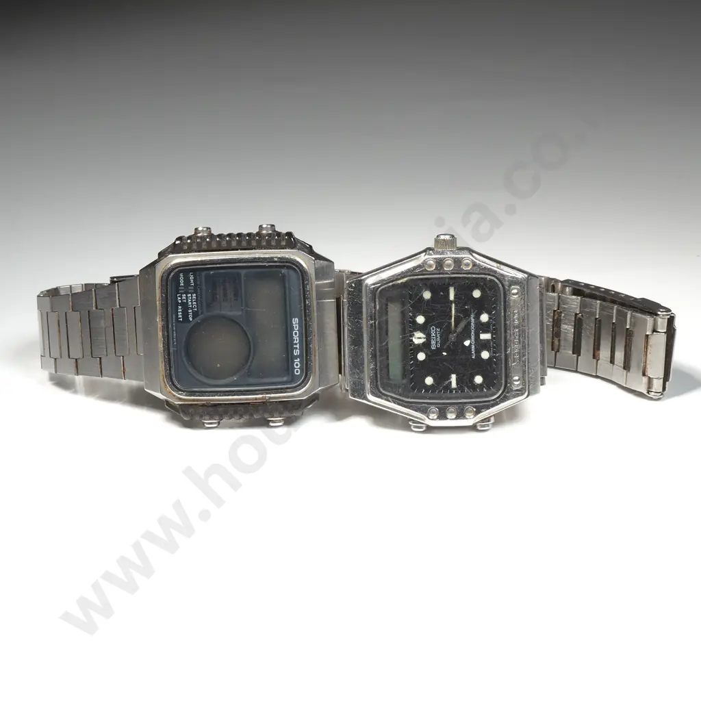 Vintage Pair Of Gents Wrist Watch Heads AF Image 1++