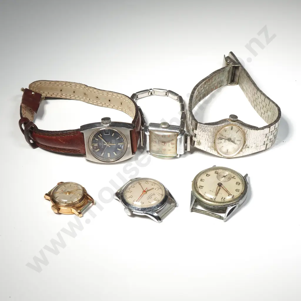 Bag Of Ladies & Gentlemen's Vintage Wrist Watches & Watch Faces AF Image 1++