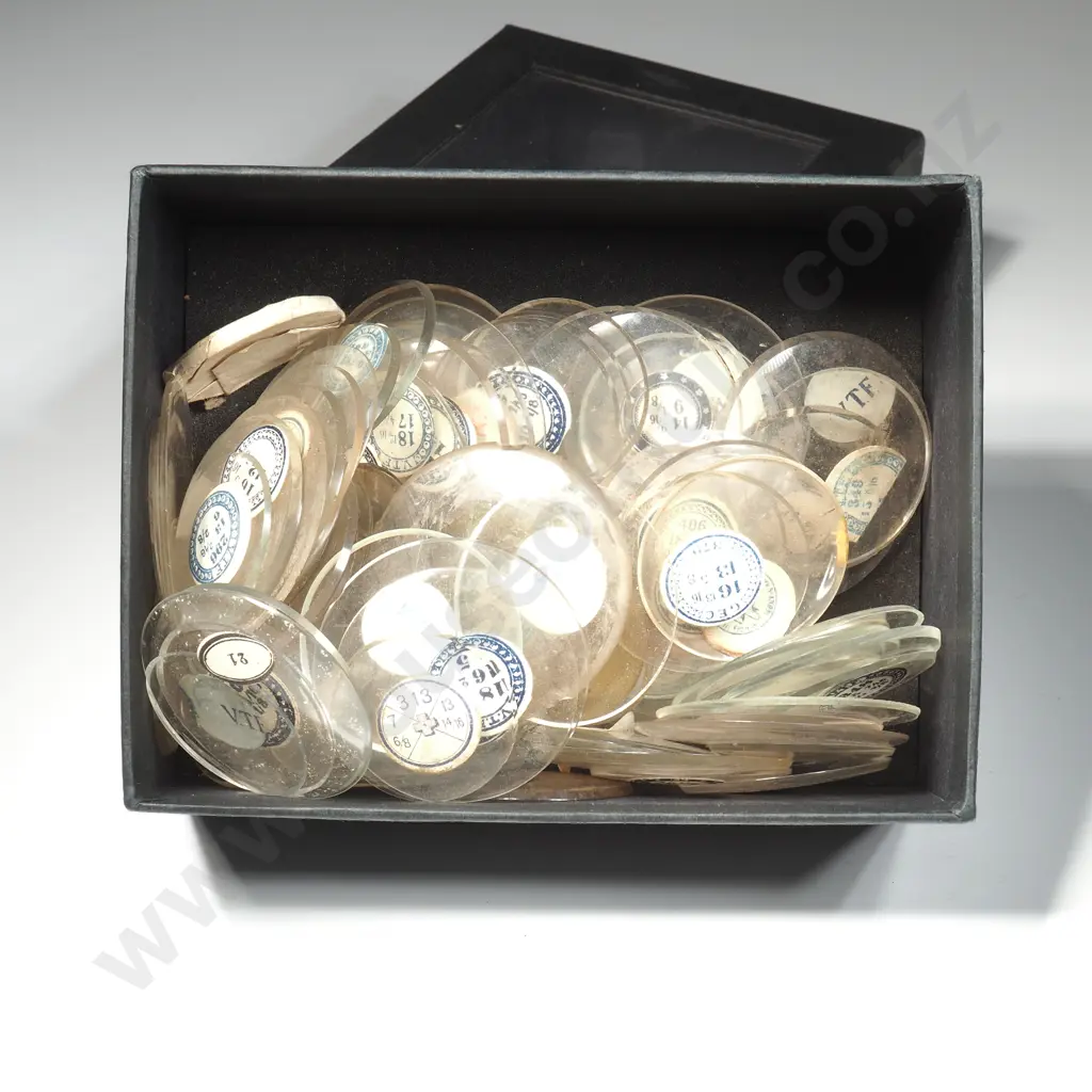 Large Assorted Lot of Antique Pocket Watch Crystals Image 1++