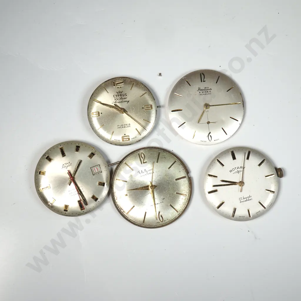 Small Bag of Assorted Watch Faces & Mechanisms AF Image 1++