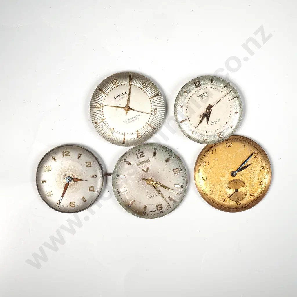 Small Bag of Assorted Watch Faces & Mechanisms AF Image 1++