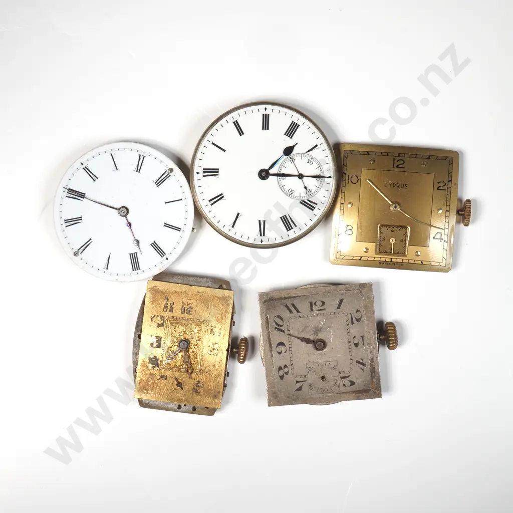 Small Bag of Assorted Watch Faces & Mechanisms AF Image 1++