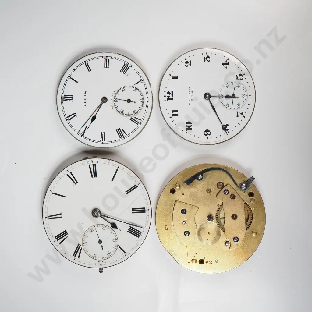 Assorted Lot of Pocket Watch Movements Image 1++
