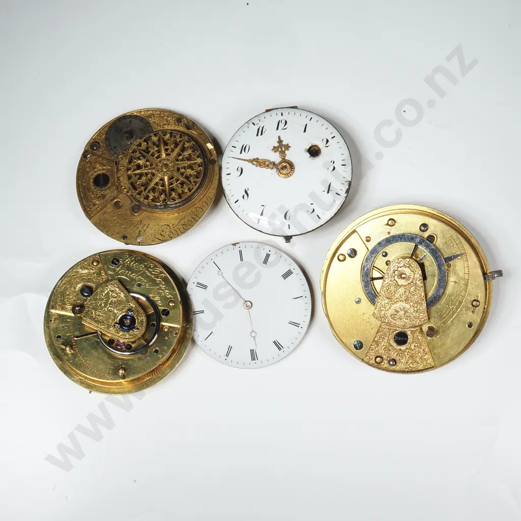 Assorted Lot of Pocket Watch Movements Image 1++