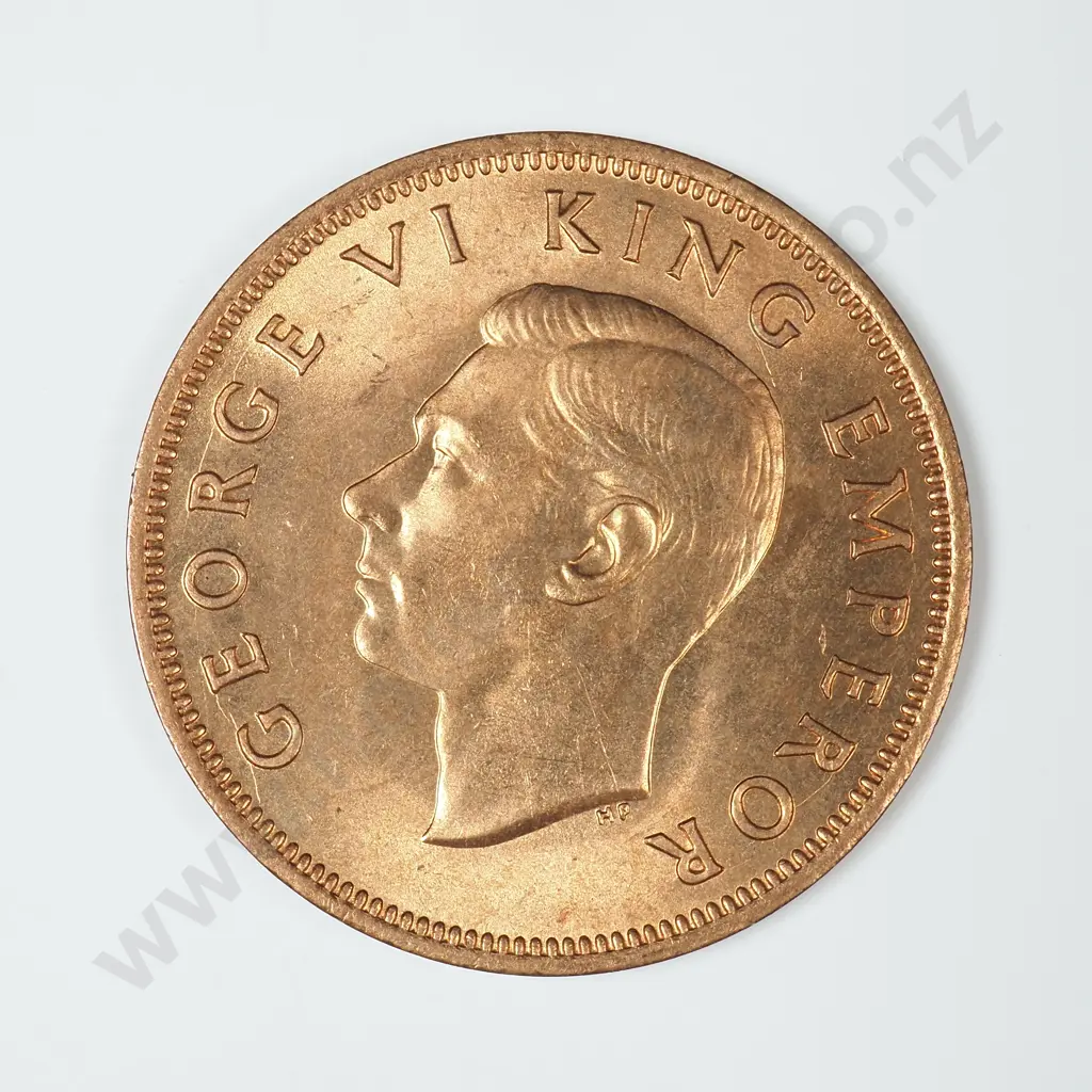 1945 New Zealand Halfpenny - Brilliant Uncirculated CV $75 NZD Image 1++