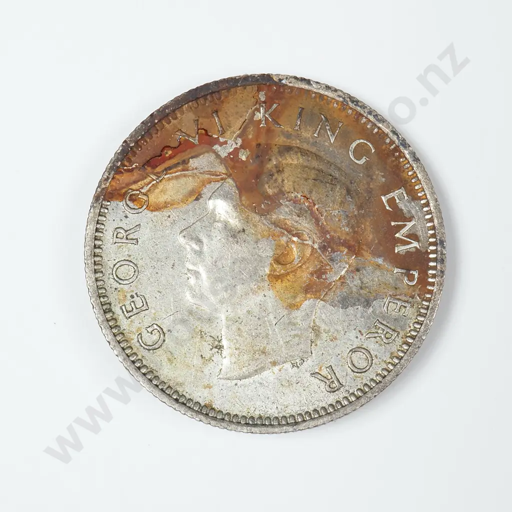 New Zealand Sixpence Error Coin Image 1++